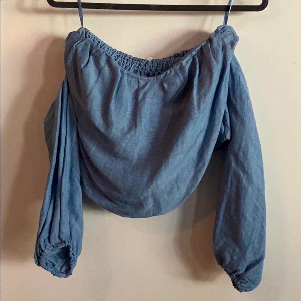 Free people Off the shoulder crop top